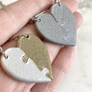 Friendship Heart Necklaces - 3D Printed and Magnetic