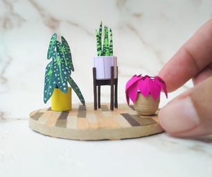 Houseplant Miniature From Paper