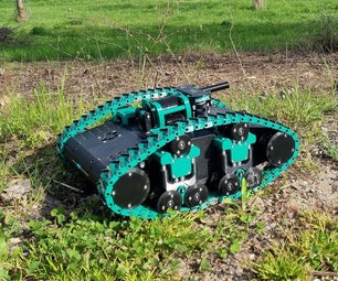 3D Printed DIY Remote Controlled Tank With Operational Gun