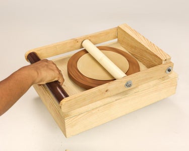 Wooden Chapati Maker at Home